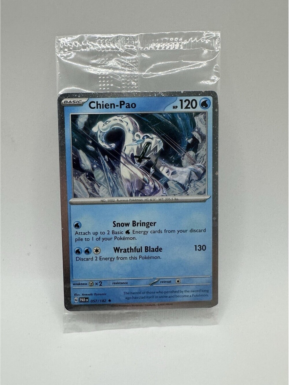 Chien-Pao (Cosmos Holo) Pokemon Rare 057/182 Sealed Promo